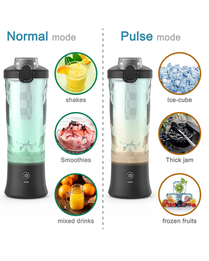 Portable Smoothie Blender Bottle