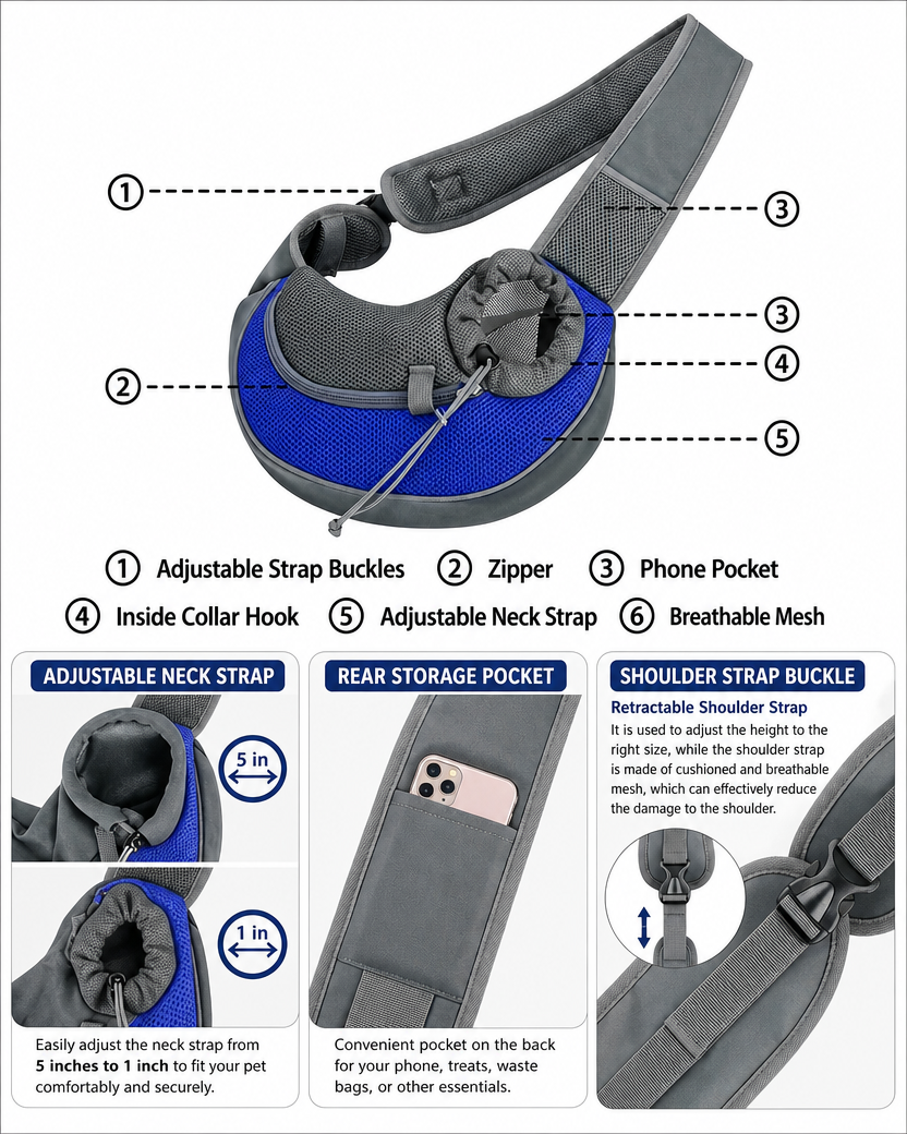 Pet Carrier Shoulder Bag