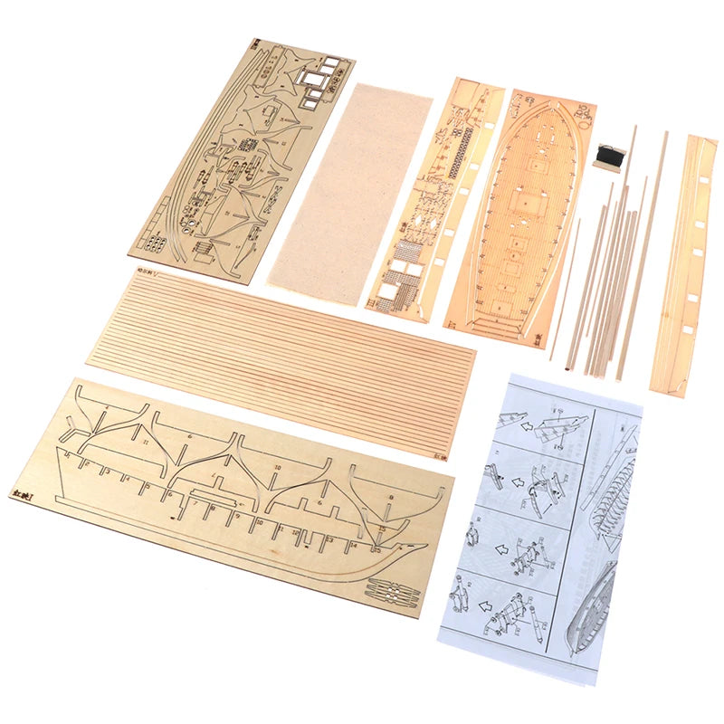 Handmade Wooden Sailboat Kit