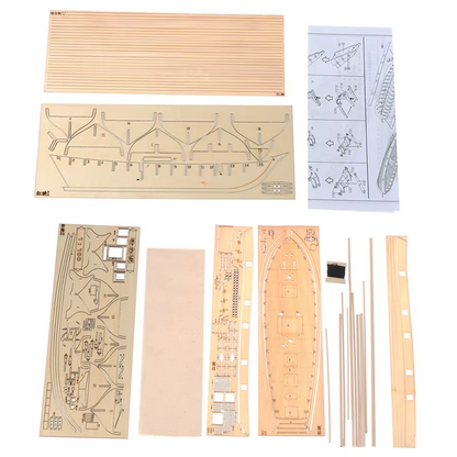 Handmade Wooden Sailboat Kit