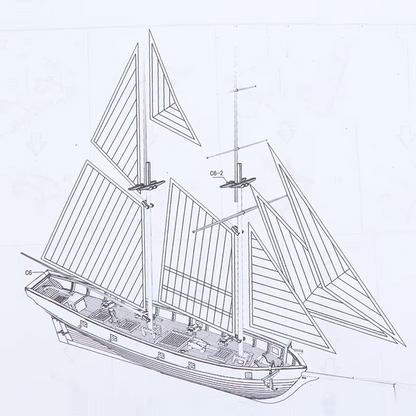 Handmade Wooden Sailboat Kit