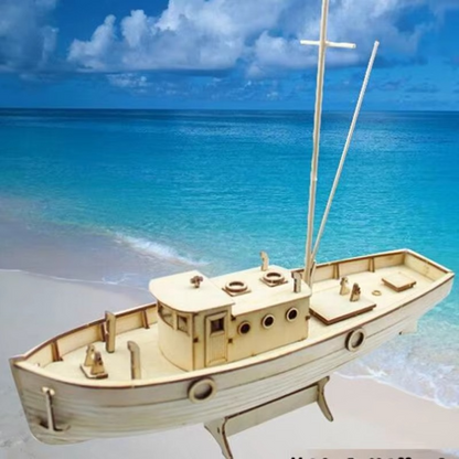 Handmade Wooden Sailboat Kit